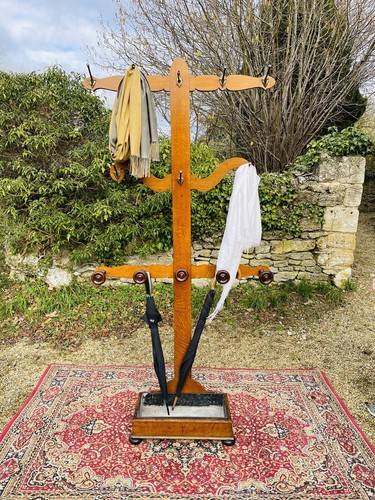 19thc victorian oak - hall, stand