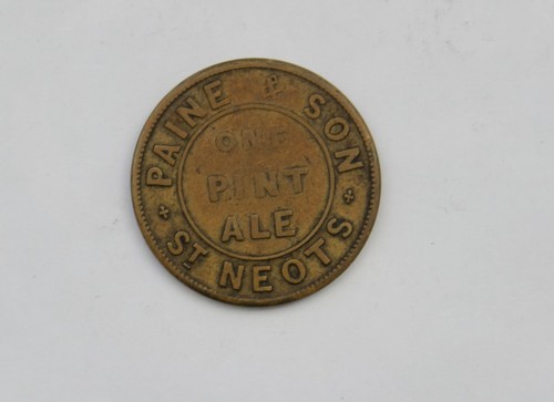 One pint ale pub token - ale", by