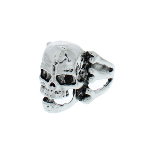 Skull ring with skeleton - with, bones