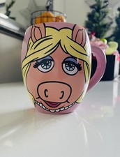 Disney Muppets Miss Piggy Pink Barrel Mug Rare Collectable 