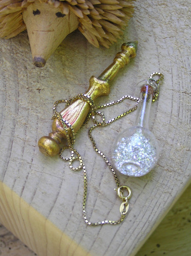 Necklace pendant glass - pendant,