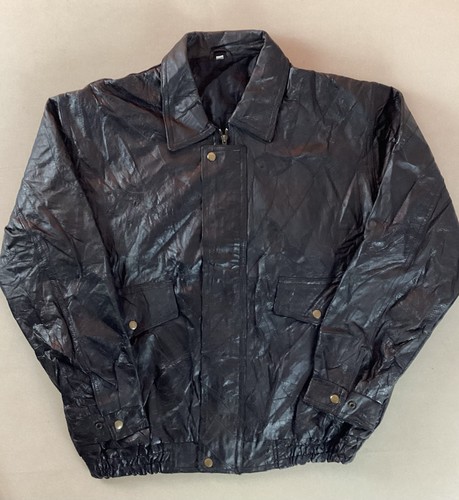 Vintage leather flight jacket - leather,