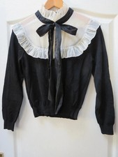 Zara Pussy Bow Organza Ruffle