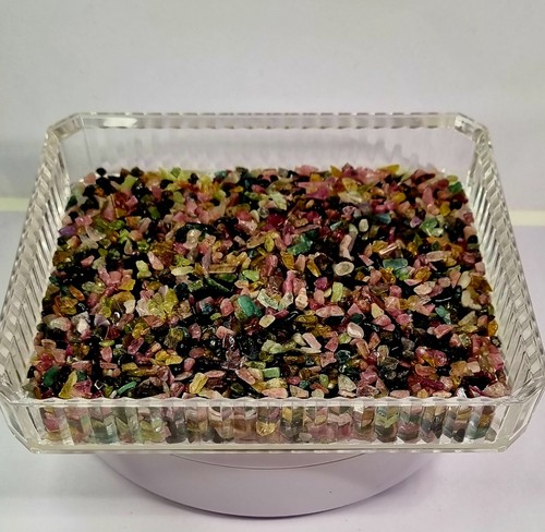 Rainbow tourmaline chips - tourmaline,