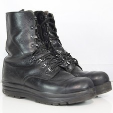Genuine Surplus Swiss Army Black Leather Ranger Boots Grade 2 (3309)