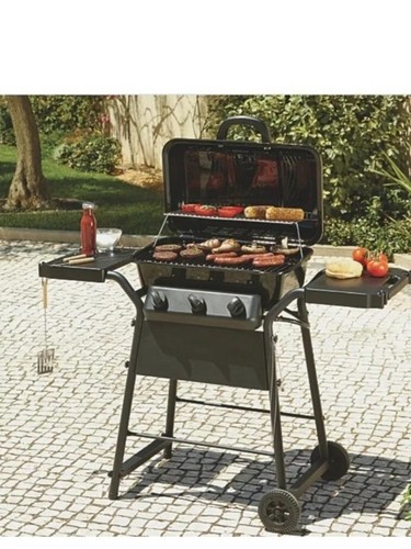 Burner gas bbq with - burner,