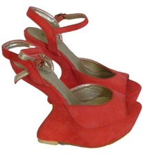 Red/Orange faux suede LYDC