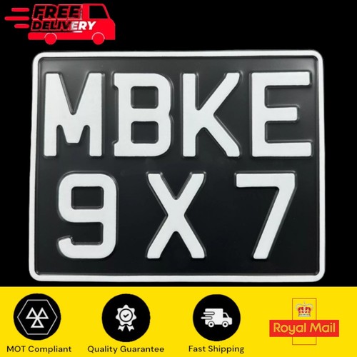 Motorcycle number plate - number, 9x7