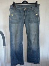 Rock & Republic Ladies Boot Cut low rise jeans Size 30” W Y2K