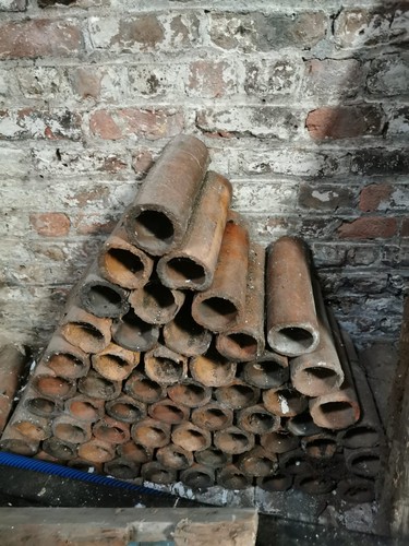 Terracotta land drainage pipes - terracotta,