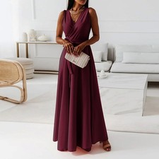 Wine Red Bridesmaid Dress Long