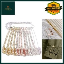 Elegant Rhinestone Safety Pin