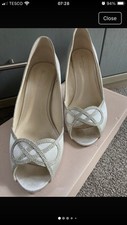 Pink Paradox Ivory Wedding Shoes Size 5