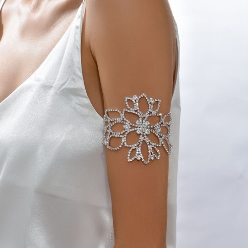 Flower rhinestone upper - rhinestone, arm