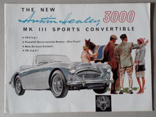 Austin Healey 3000 MK III Convertible Brochure c.1964