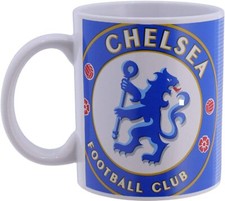 Chelsea FC Mug Halftone 11oz Cup Football Tea/Coffee Cup Gift Official Licensed