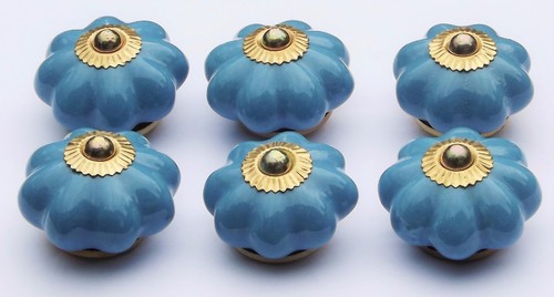 Vintage ceramic glass knobs - vintage,