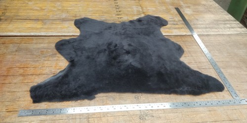 Black genuine sheepskin - sheepskin, seat