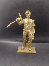 Vintage Solid Brass Coal Miner