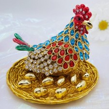 Hen Hatching Eggs Figurine
