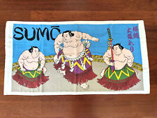 Japanese Sumo Wrestlers Wrestling Hand Towel Excellent Used Condition Quirky