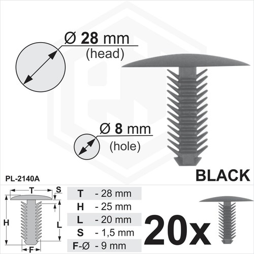 Black plastic fir tree - plastic,