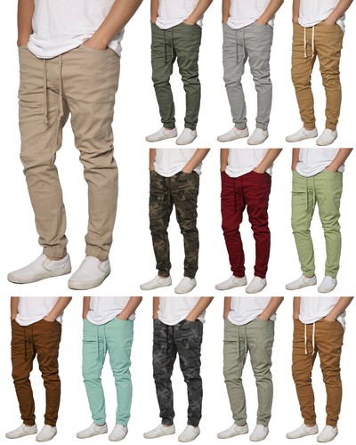 Men twill drop crotch jogger - twill,
