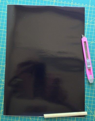 Black self adhesive sign - a4,