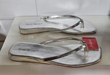 LADIES SILVER TOE POST FLIP
