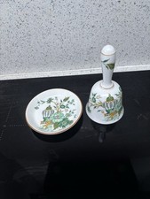 Crown Staffordshire Fine Bone China Dish Kowloon Pin Tray / Trinket & Bell IVGC
