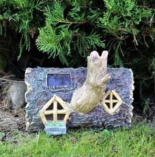 Garden ornaments solar log - garden,