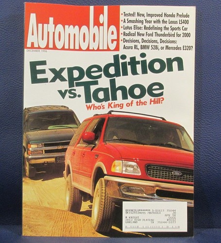 Automobile magazine dec 1996 - automobile,