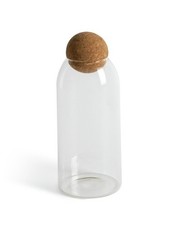 Habitat Medium Glass Storage Jar With Cork Lid