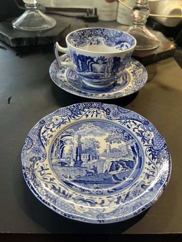 Spode italian blue - blue, breakfast