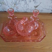 1930's Art Deco Blush Pink