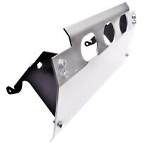 Land Rover Defender 90 110 - 5mm STEEL Steering guard SILVER + Black Sides