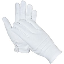 White Cotton Gloves Soft