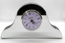 Glass Mirror Napoleon Mantel Clock - Mirror Glass - 13 x 23 x 5cm