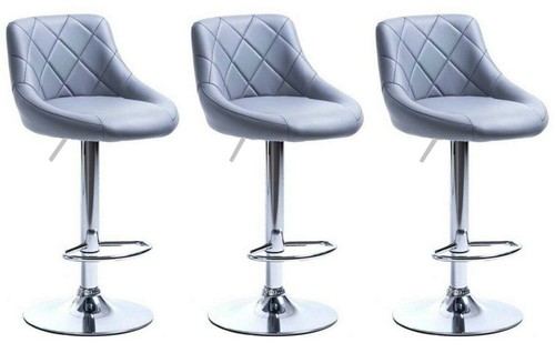 Grey faux leather - faux,