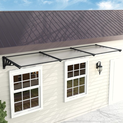 Straight window door canopy - door,