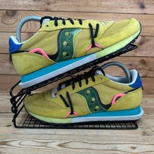 Saucony Trainers Womens Size UK 6.5 Jazz DST Abstract Collection Yellow Shoes
