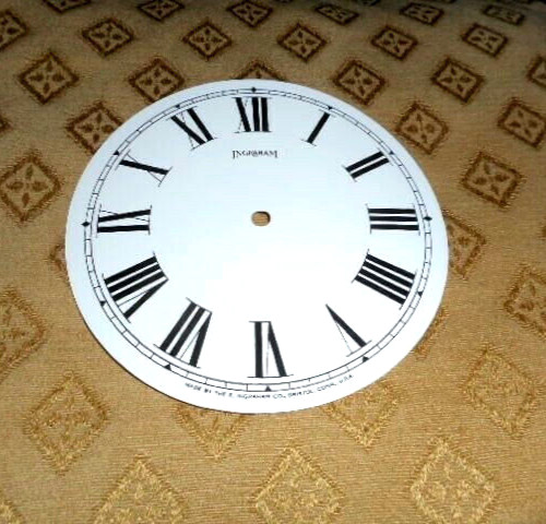 Ingraham clock dial face paper