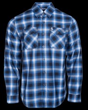 Dixxon West Coast Customs Flannel Shirt Mens 2X Blue Black Plaid NWT SOLD OUT