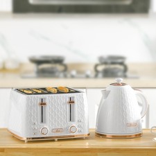 1.7L 3000W Fast Boil Kettle & Toaster Set w/ Auto Shut Off