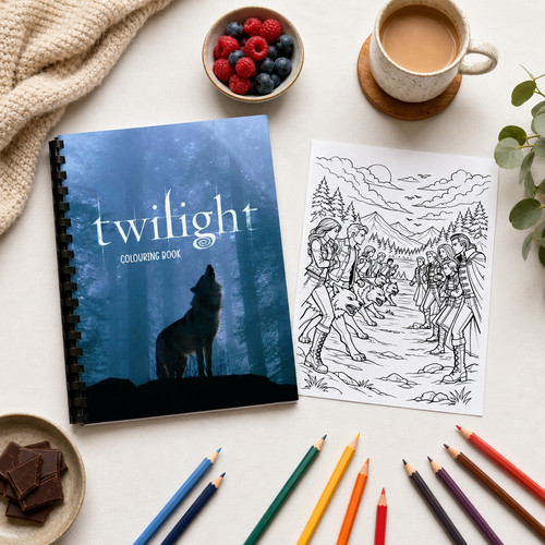 Twilight colouring book - a4, |