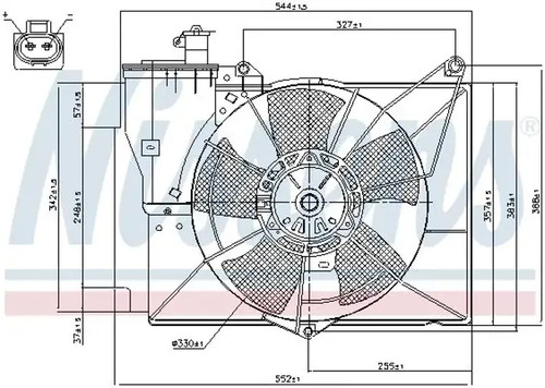 Radiator fan single - radiator,