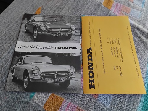 Honda s800 brochure - honda,