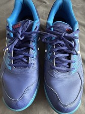 ASICS Gel Lethal Field Hockey Trainers Size 7 Two Tone Blue Excellent Condition