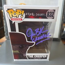 FUNKO POP! Movies Jeepers Creepers The Creeper Signed COA Johnathan Breck #832