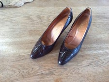 Vintage snakeskin leather